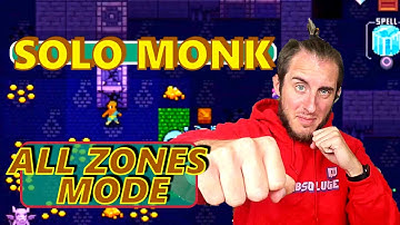 SOLO MONK ALL ZONES MODE RUN! | Crypt of the NecroDancer | Vow Down trophy