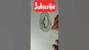 How to Draw a simple Bird Nest #shorts