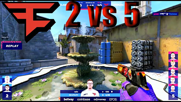 INSANE 2v5 DEAGLE ROUND BY FAZE CLAN