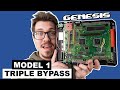 Genesis Model 1 Triple Bypass Install - Remove Jailbars From Any Model 1 Sega Genesis!