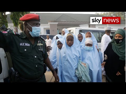 Kidnapped Nigerian schoolgirls were beaten with canes and guns.