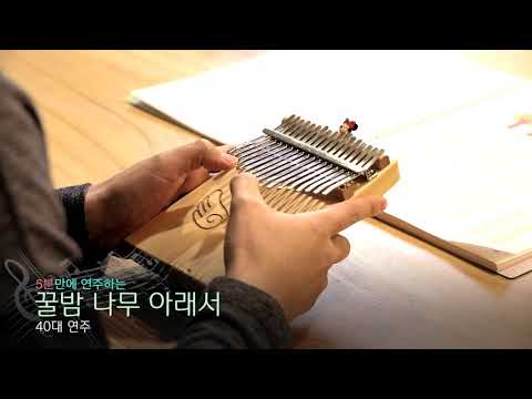 칼림바 연주 영상 꿀밤 나무 아래서 40대 1080p