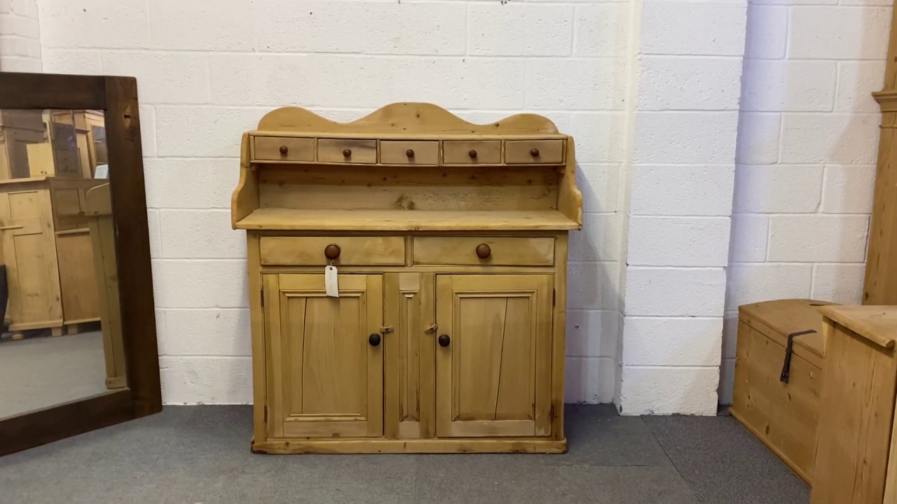 Old English Rustic Pine Farmhouse Sideboard (E4305B) Pinefinders Old