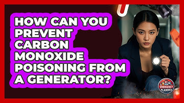 How Can You Prevent Carbon Monoxide Poisoning From A Generator? - Your Emergency Planner