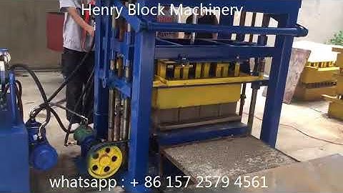 Syin QT4 30 hydraulic system concrete block making machine produce 8 inches hollow blocks