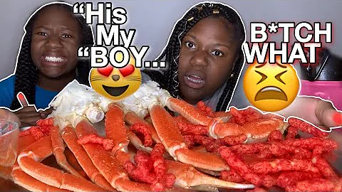 SHE WAS WALKING WITH A BOY, CAUGHT ON CAMERA....🤦‍♀️😱 (CRAB LEGS, HOT CHEETOS MUKBANG)