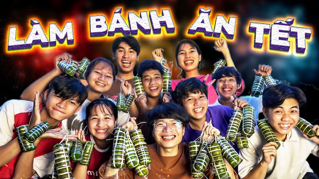 𝐓𝐨𝐧𝐲 | Làm Bánh Tét Ngắm Pháo Hoa 😋