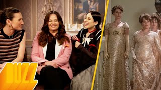 Harriet Cains, Bessie Carter & Polly Walker | Bridgerton Season 3 Interview