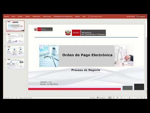 Orden de Pago Electrónico - OPE (SIAF-SP)