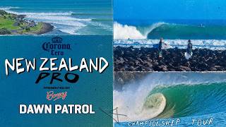 New stop on Tour, same world’s best hit New Zealand’s famed Raglan left I Dawn Patrol