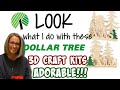 LOOK what I do with these DOLLAR TREE 3D CRAFT KITS | ADORABLE DIY