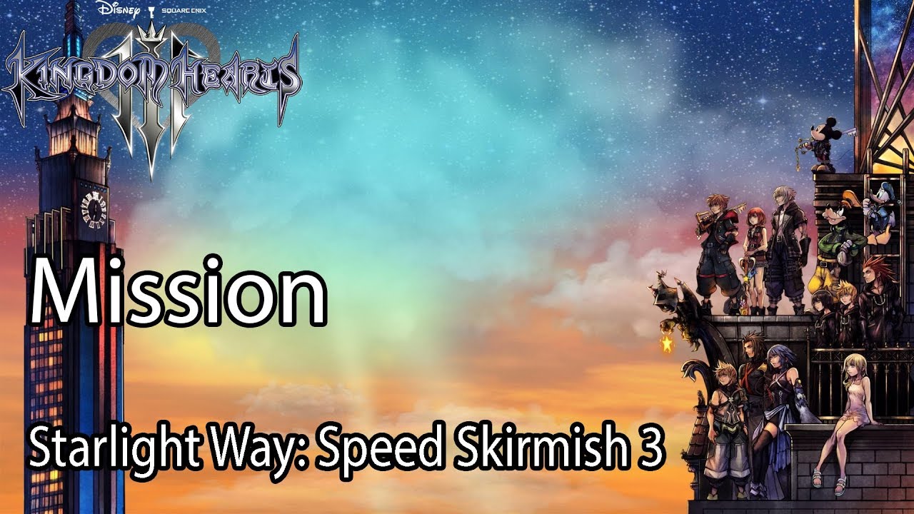 Kingdom Hearts 3 Mission Starlight Way: Speed Skirmish 3