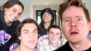 Watch Larray, The Dolan Twins and Addison Rae WITH US!!! PT 1