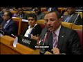 Speaker of the kuwaiti national assembly marzouq alghanim addresses the israeli delegation