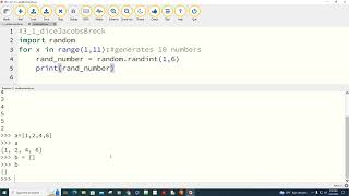 Random Dice Roll in Python