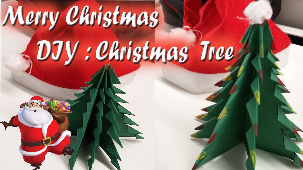 Making Paper Christmas Tree at Home: DIY Christmas Tree
