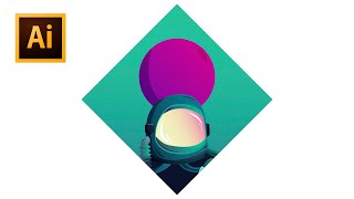 Astronaut Speed vector art - Adobe Illustrator