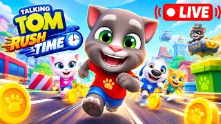 🔴 LIVE! Talking Tom Rush Time 😱🔥 Can I Beat the Hardest Levels? screenshot 2