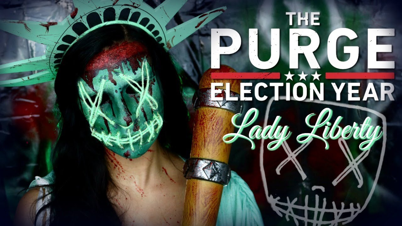 The Purge Election Year Lady Liberty Makeup Tutorial