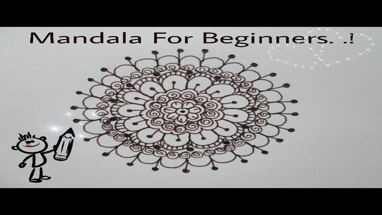 Easy Mandala for Beginners.! #Tutorial1 - YouTube