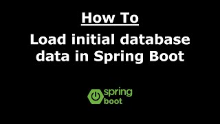 How to load initial database data in Spring Boot