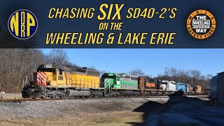Chasing SIX SD40-2s on the Wheeling & Lake Erie Railway 213!