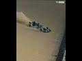 A bizarre accident for George Russell in front of a home crowd 🫣