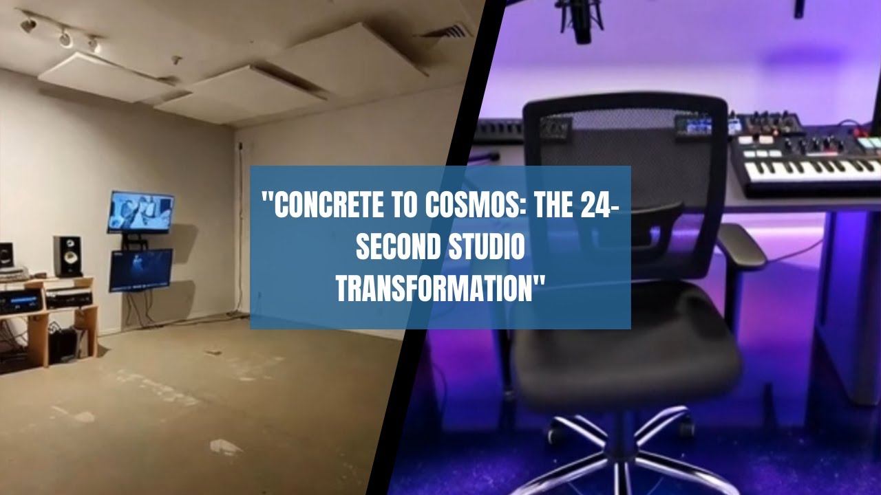 "Concrete to Cosmos: The 24-Second Studio Transformation"
