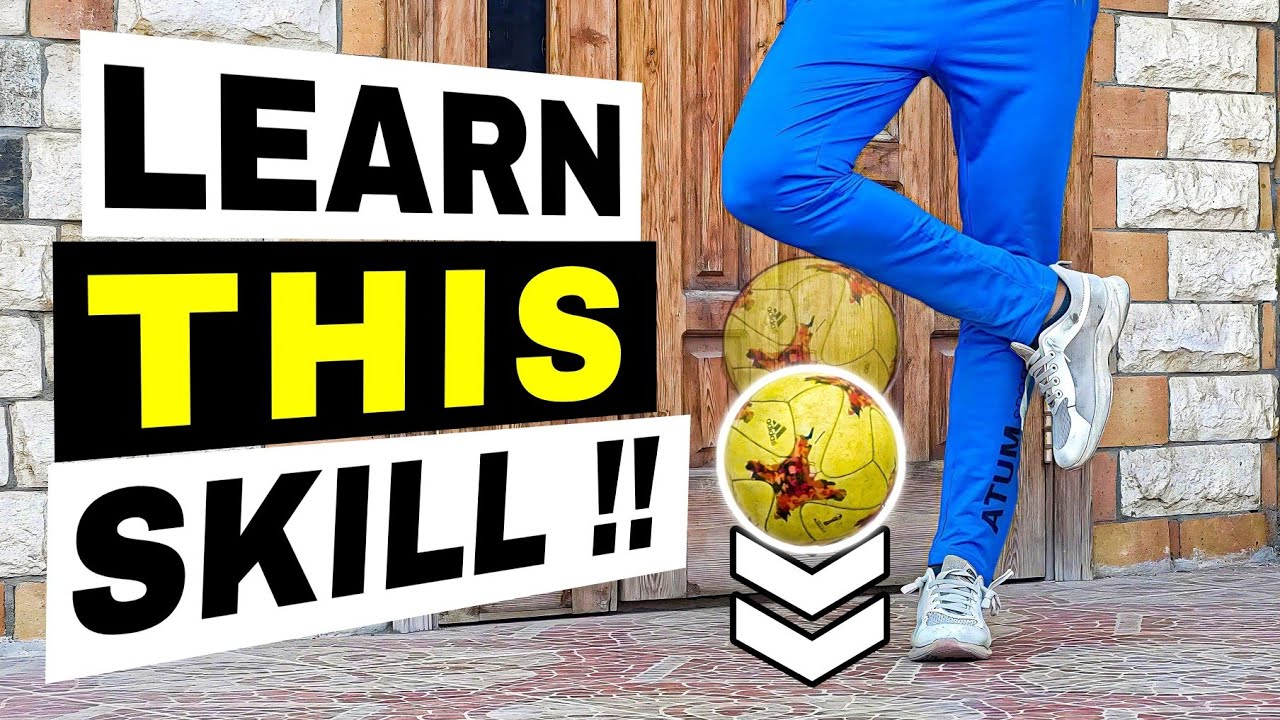 Learn Football Skill KNEE BOUNCE Flick Up Football Skills YouTube
