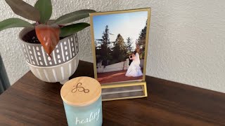 Beautiful gold and acrylic two sided frames Amazon unboxing and demo!