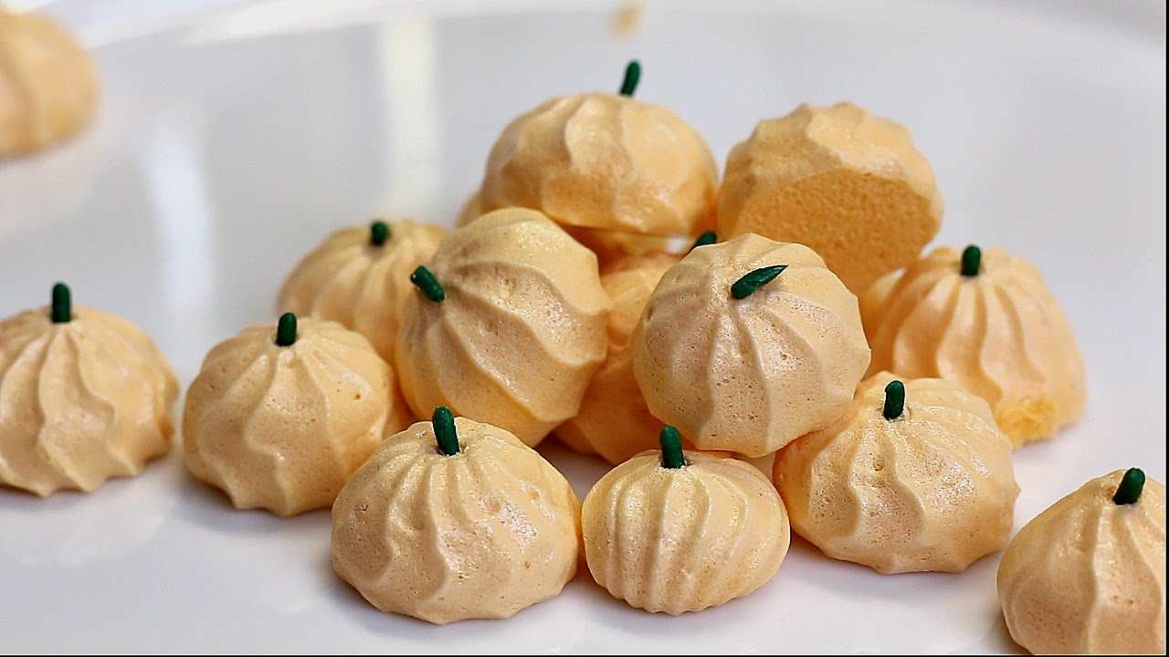 EASY PUMPKIN MERINGUE COOKIES RECIPE YouTube