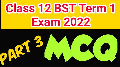 BST TERM 1| Part 3| Class 12| MCQ for BST for Term 1 Jac Board Exam 2022| Jac Board Exam 2022|