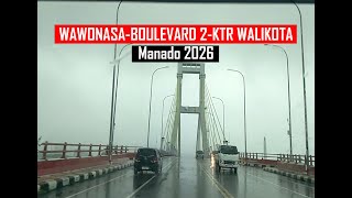 Manado 2026, perjalanan dari Jalan Hasanudin \u0026 Pogidon menuju Ktr Walikota melalui Boulevard 2