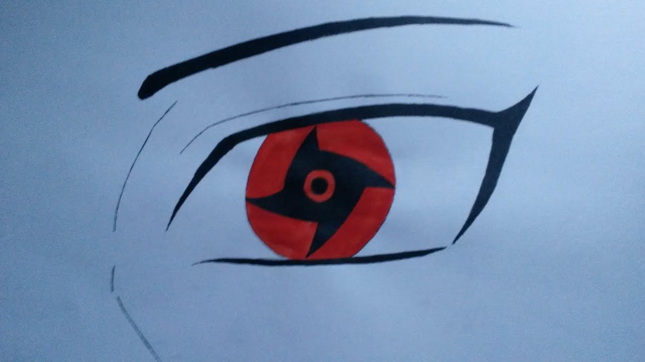 HOW TO DRAW EYES SHISUI MANGEKYOU SHARINGAN COLOR - YouTube