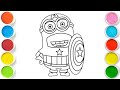 MINION Drawing, Painting &amp; Coloring For Kids and Toddlers_ Child Art