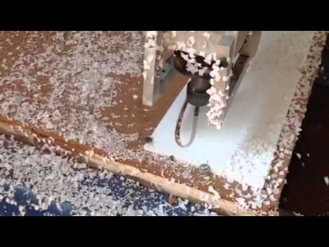 Cutting Corian Solid Surface On Cnc Router Youtube