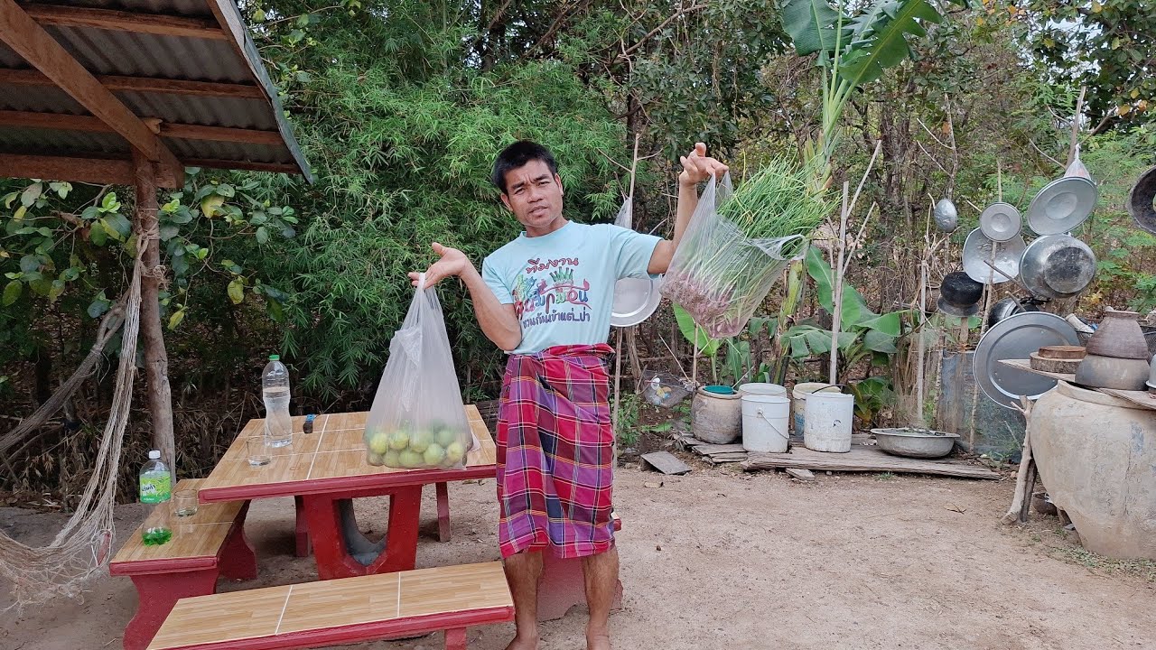 เก็บผักหมากนาวไปช่วยงานแต่งเจ๊สีจ้า