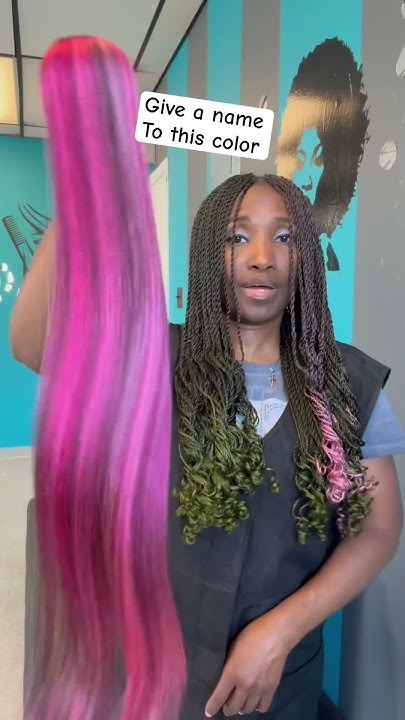  Hair braid color blend - YouTube