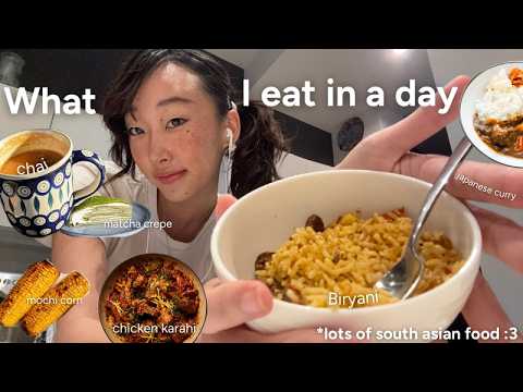 what I eat in a day as an amateur model (south asian & japanese dishes)