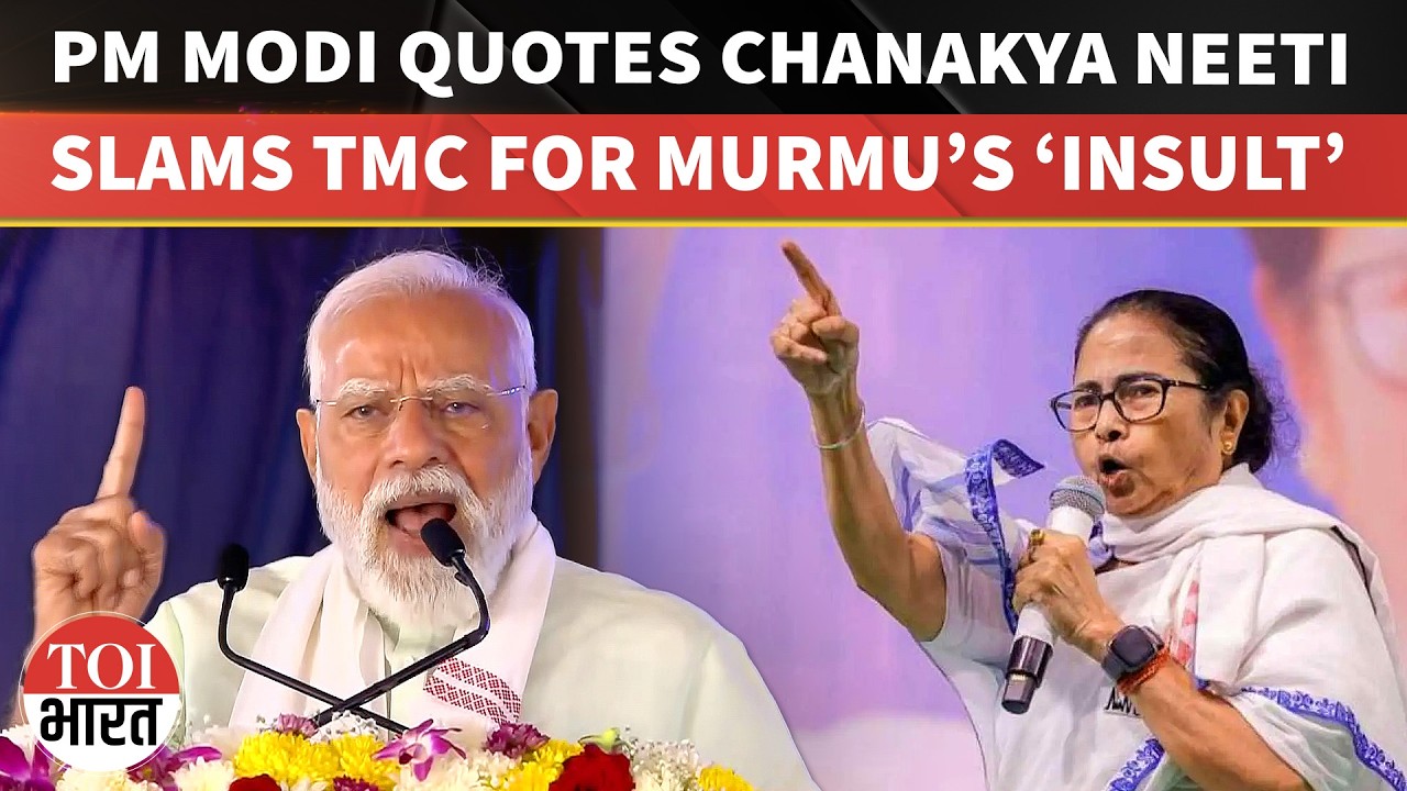 ‘No Matter How Powerful…’: PM Modi BLASTS Mamata Banerjee For ‘Insulting’ Prez Murmu In Bengal