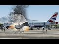 Bursting into Flames Before Takeoff in Las Vegas | British Airways 2276 | 4K