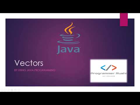 #Programming #programmerRushi Vectors in JAVA