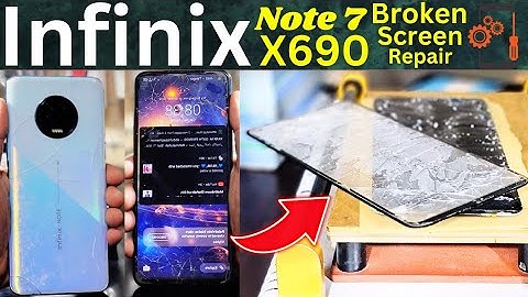 Infinix Note 7 Broken glass replacement | How i Change Infinix X690 front glass Broken Screen Repair
