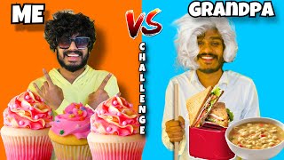 ME vs GRANDPA FOOD CHALLENGE