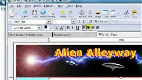Dukewheatly EZ4U Add Links to HTML Page With Kompozer