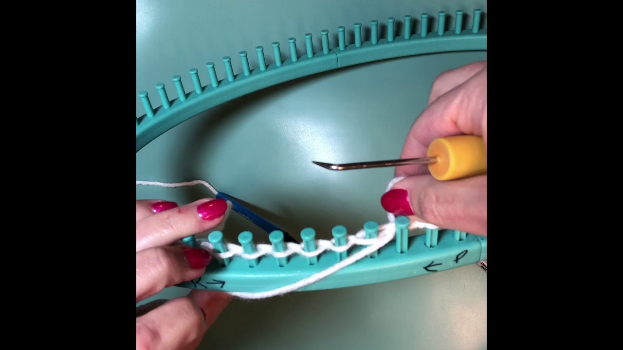 Knit Stitch And Purl Stitch For The Loom