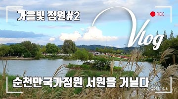 홍학의 화려한 춤사위와 함께, 추석연휴 순천만국가정원 서원 힐링산책, 2025.10.8