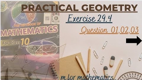 Class 10 New Maths book Exercise:29.4 Questions 1,2,3 #circle #mathssindhboard#29.3 #circumcircle