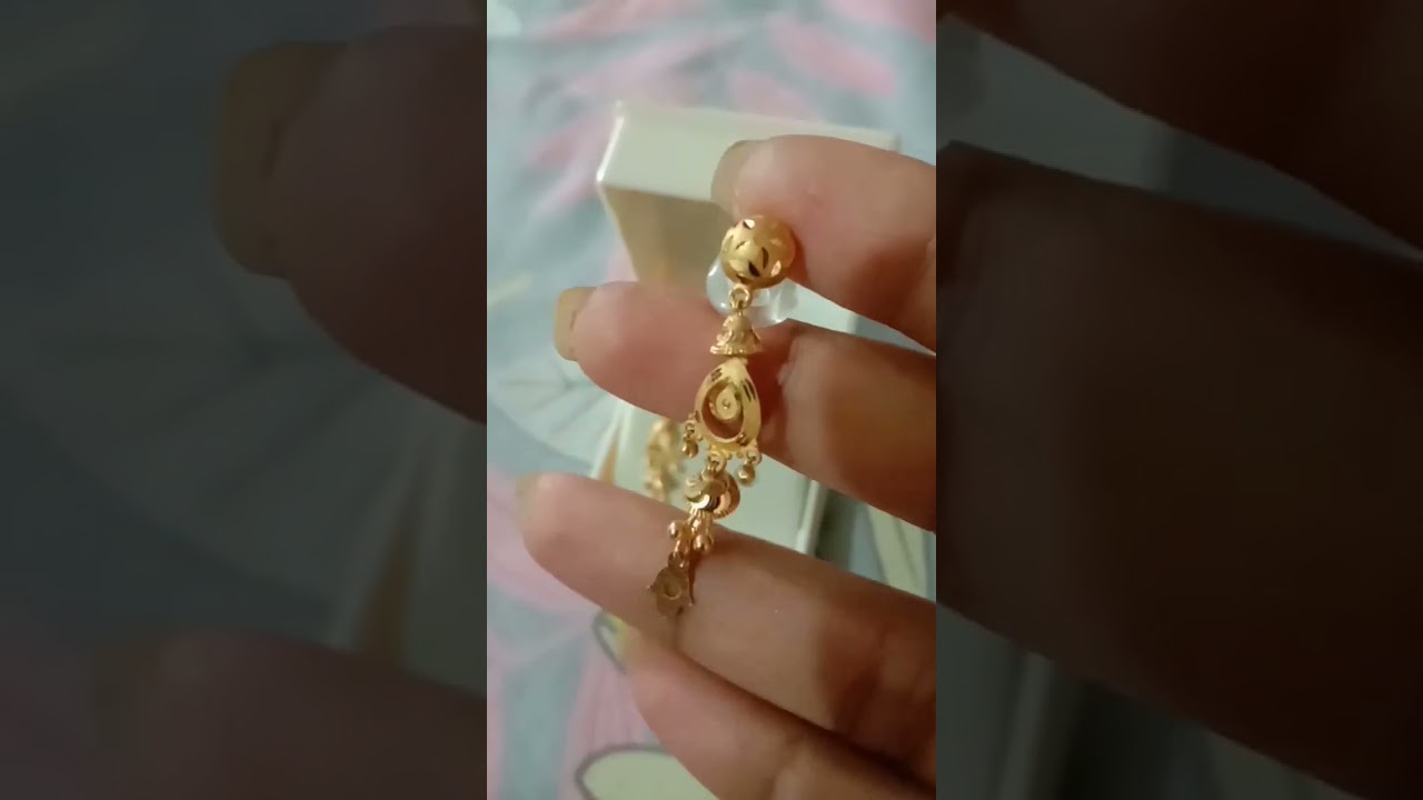 Latest 22ct Gold Earring Design 2022 | My Anniversary Gift From Hubby |