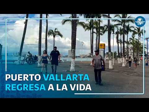 Tras paso de Simon, llega la calma a Puerto Vallarta, habitantes comienzan a retomar actividades